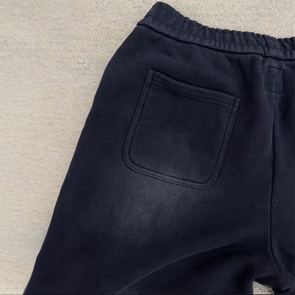 Custom Flared Baggy Stacked French Terry Striped Mens Wide Leg Acid Wash Applique Embroidery Patches Sweatpants With Stripe