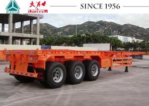 Quality 40 FT 3 Axles Skeleton Trailer High Durability For Container Transport wholesale