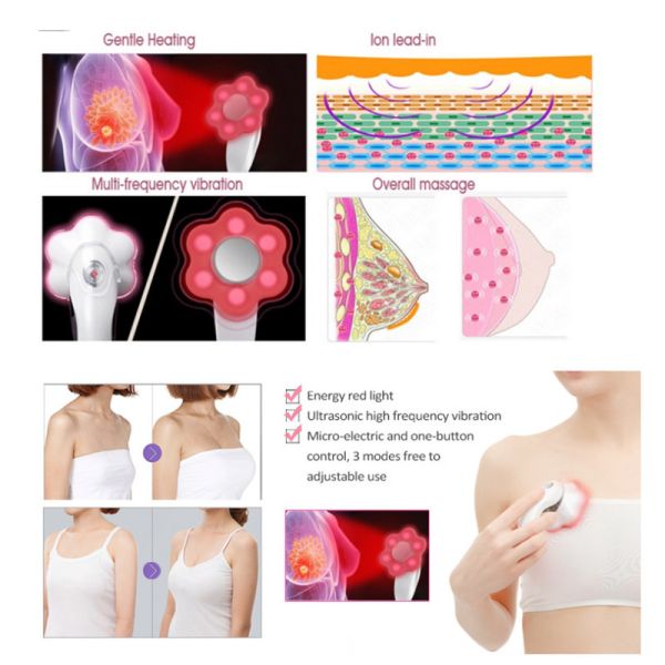 Multifunctional Breast Electric Heated Massager For Anti Sagging