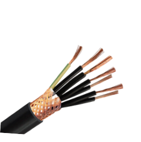 EAC Certificated Screened Control Cable KVVGeng CU/PVC/CWS/PVC Braided Shielded Flame-retardant