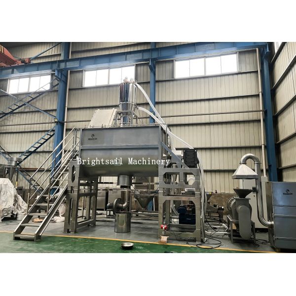 Stainless Steel Dry Powder Mixing Equipment Chemical Industry Horizontal Blender