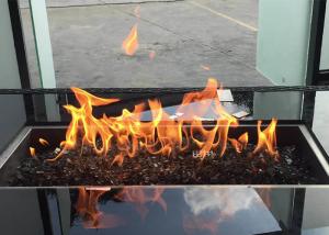 Quality Jewel ISO9001 Fire Pits Accessories Natural Gas Fireplace Inserts Glass Beads Sapphire wholesale