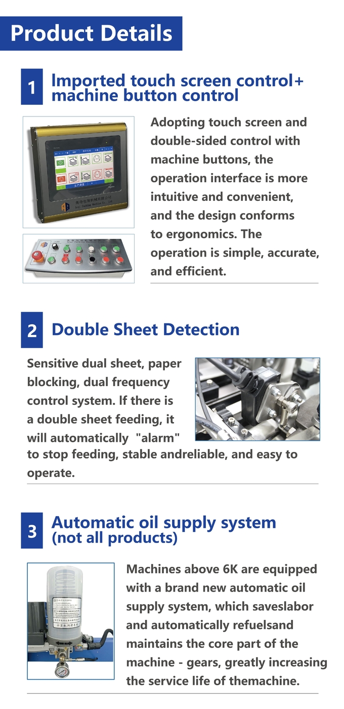 AOQI A3 Instruction Leaflets Folder Paper Folding Machine For Printing Factory Use