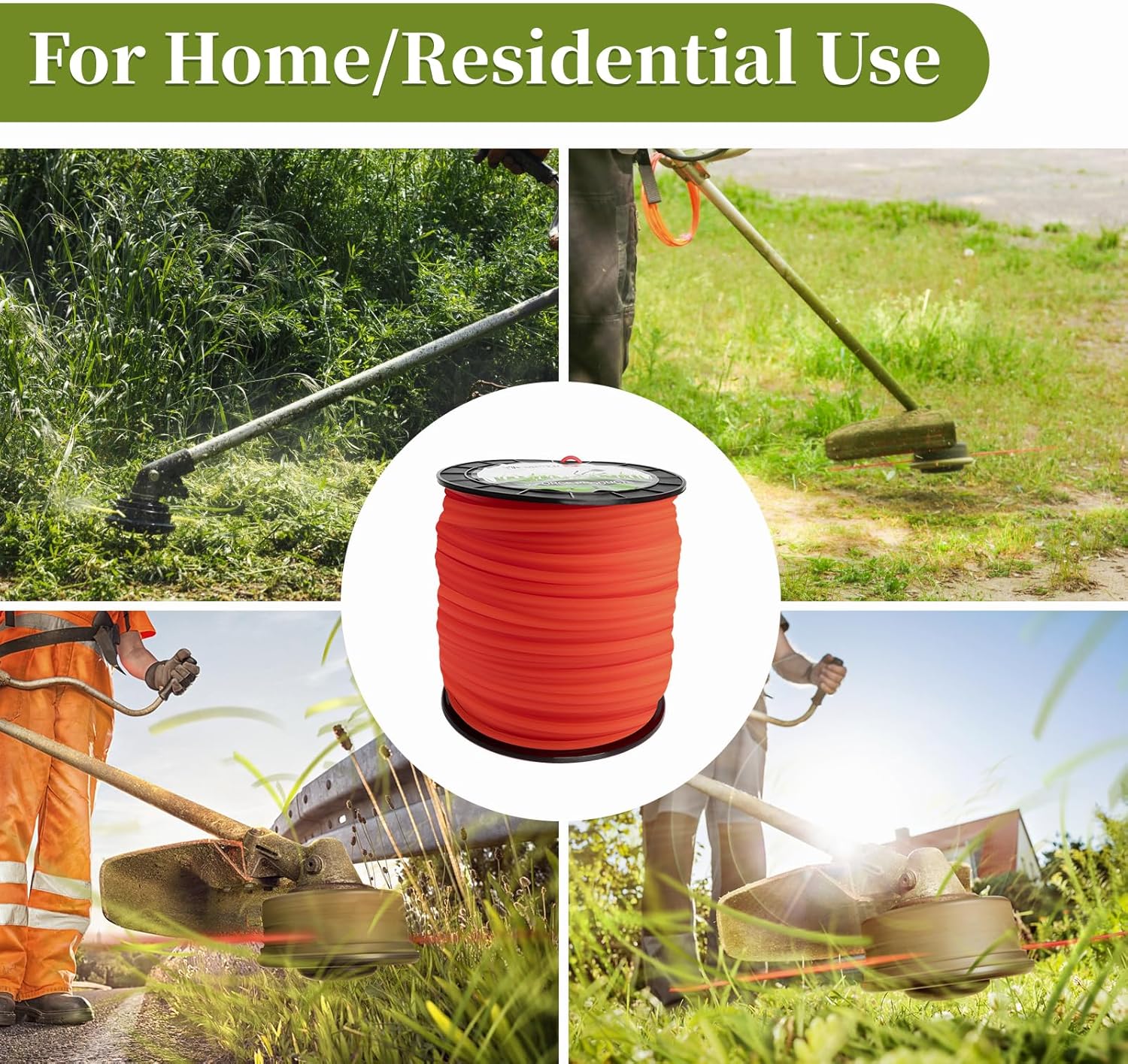 Garden Tools Spare Parts Brush Cutter String Trimmer 1.0mm-5.0mm Grass Trimmer Line