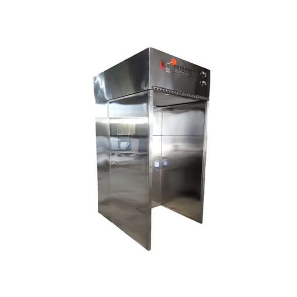 Stainless Steel PLC Controlled Dispensing Booth Custom Capacity Silver Color