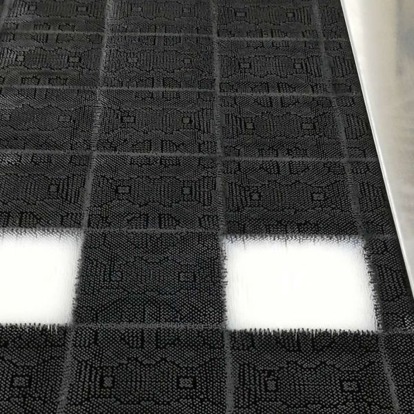 Black White Gerber Cutter Parts Nylon Bristles 92911001 1.6" Square Foot