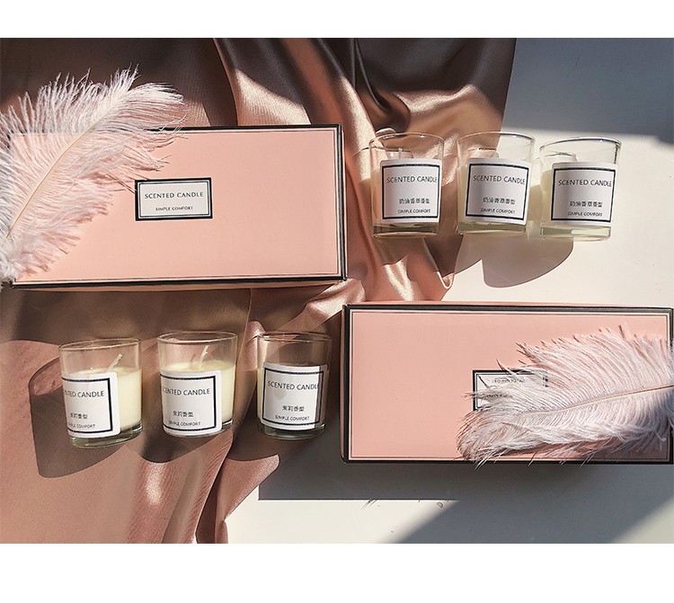 Rigid Personalized Candle Box Paper Cardboard Gift Packaging With Lid