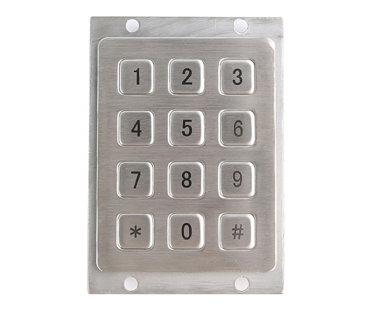 chinese manufacture ip68 waterproof matrix 3X4 piezo keypad with higher quality