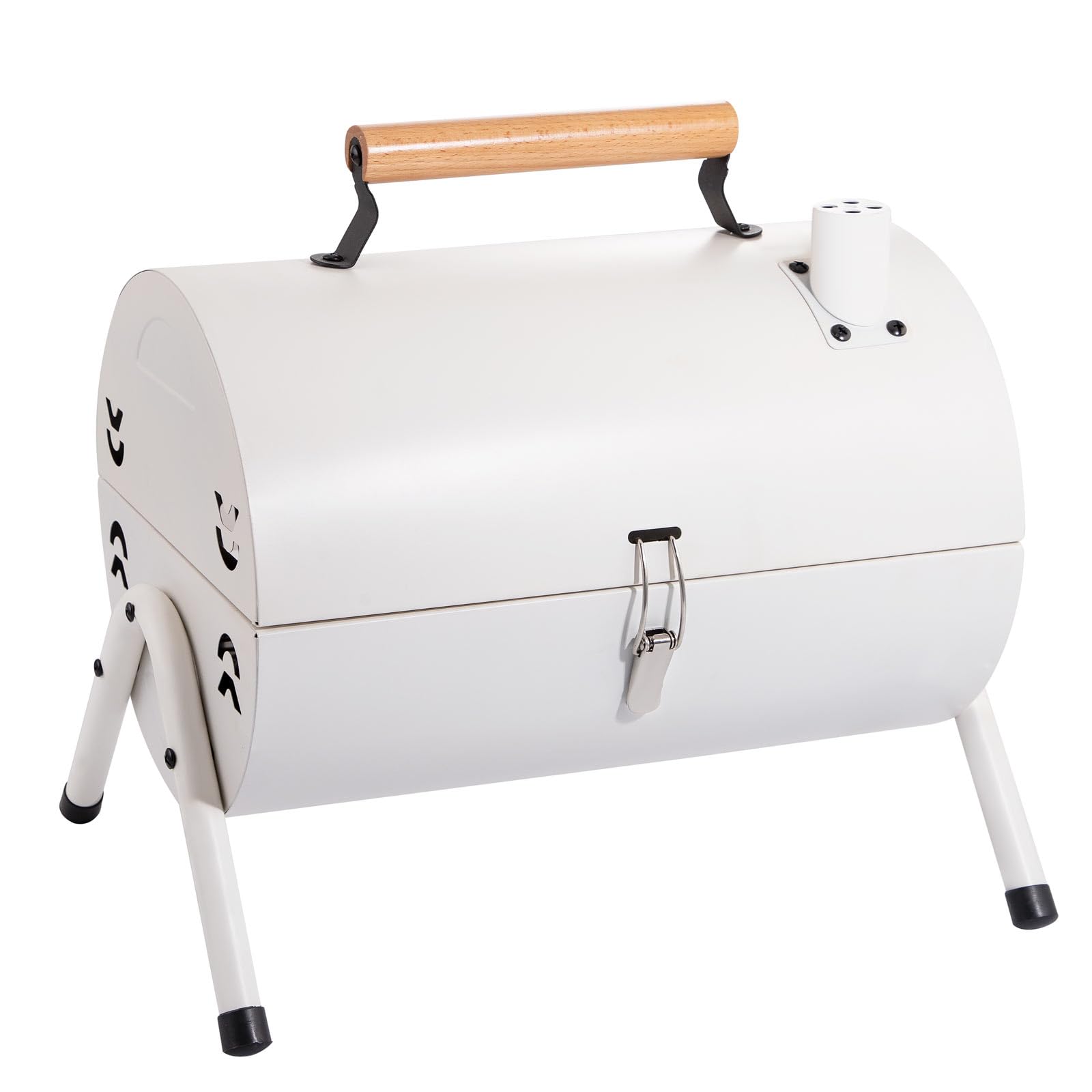 Compact Pellet Charcoal BBQ Meat Smokers Machine Small Portable Mini Smoker Grill