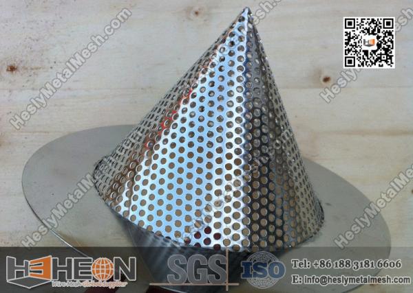 Cheap 2" Conical Perforated Metal Mesh Filters for sale