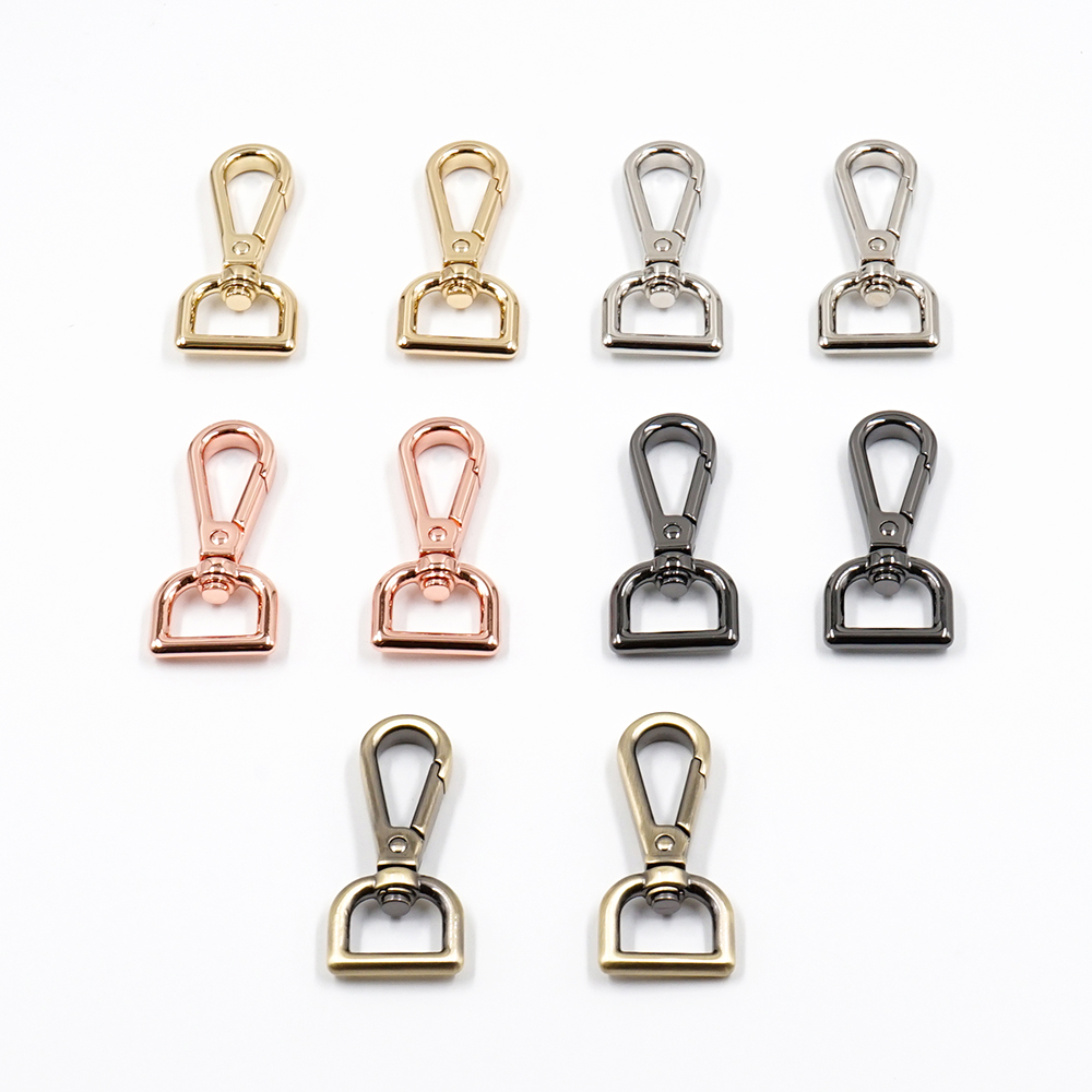 Custom Metal Swivel Snap Hook Buckle Handbag Accessories for User-Friendly Style
