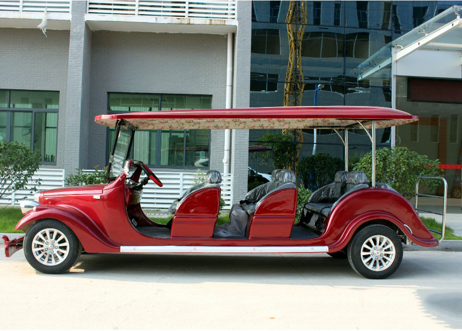 Hotel Shuttle Classic Golf Cars , Street Legal Electric Vehicles 48V Battery Voltage