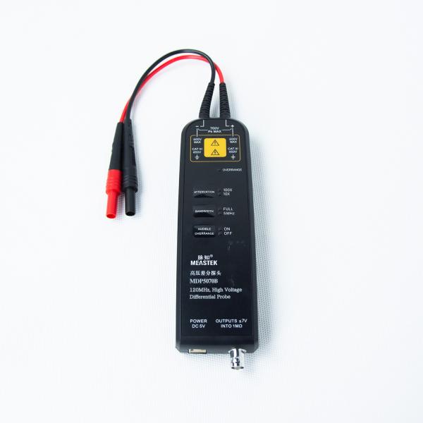 Cheap MEASTEK Oscilloscope Probe With High Voltage Differential Probe Kit 120MHZ 700V Accessory 10X/100X Attenuation Rate Probe MDP5070B for sale
