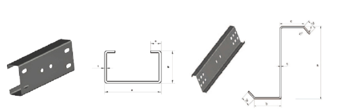 17 Rollers CZ Purlin Machine , Metal Roll Forming Equipment Steady Structure