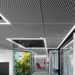 China T Bar 0.5mm Expanded Metal Ceiling Tiles Welded Frame Mesh Drop Ceiling Tiles on sale