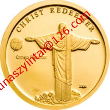 Brazil Features 2015 New 3D Gold coins