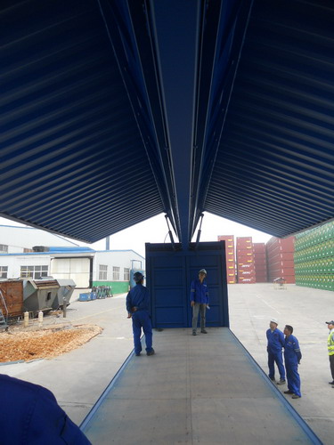 40 Foot Standard Wing Body Container For Easy Cargo Loading Steel High Strength