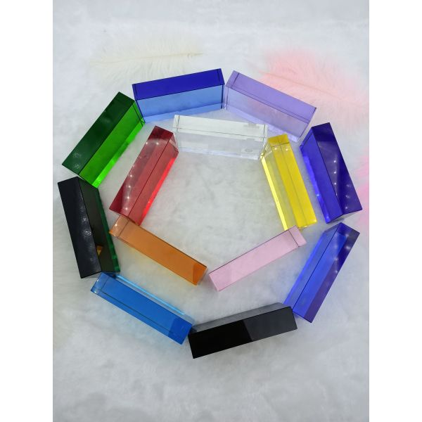 Partition Colorful Solid Dustproof 80mm Glass Block Bricks