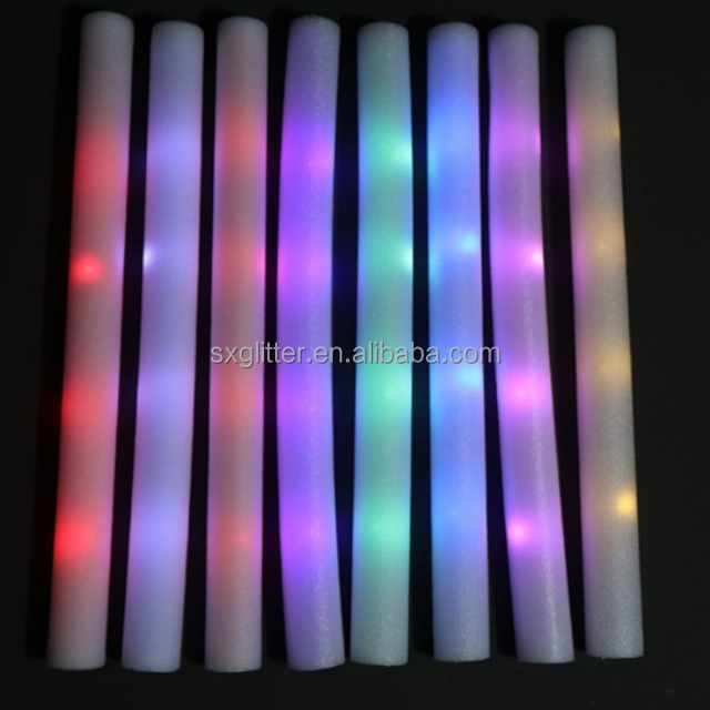 Ecofriendly Personal Neon Barrels Party Custom Logo LED Foam Sticks Glow Sticks Flashing LED Sticks Party Supplies Barrels