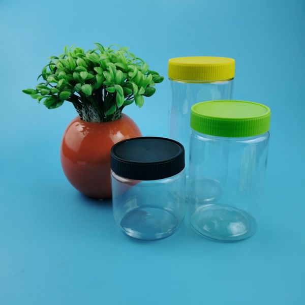150ml Peanut Butter Packaging Bottle Jar Clear Round Containers With Screw Lids