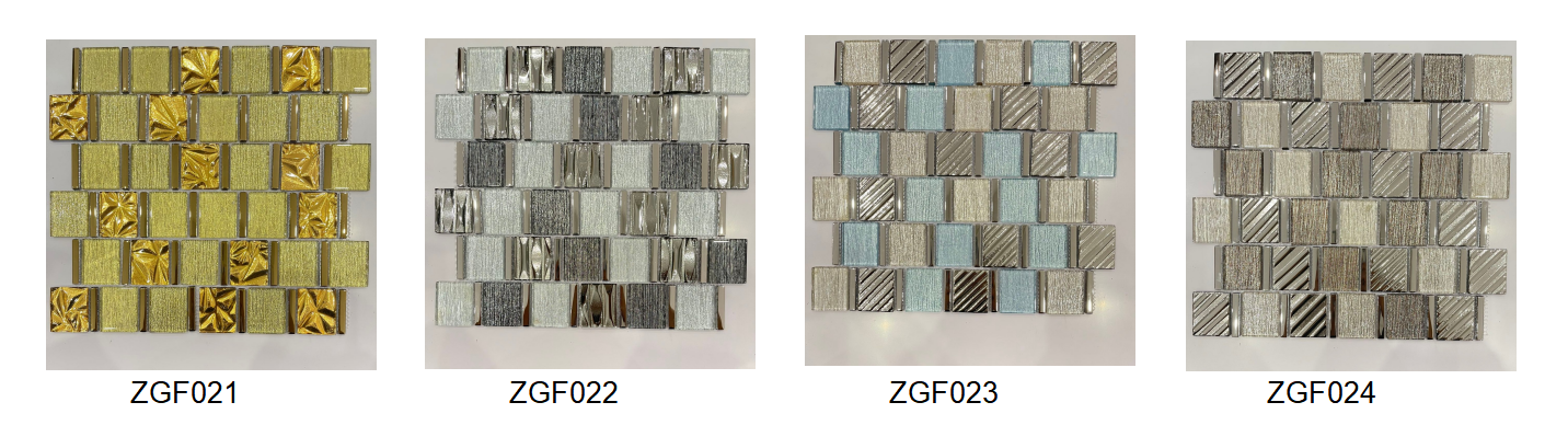 Kitchen Backsplash Gold and yellow Decorative Mosaic Glass Wall Tile