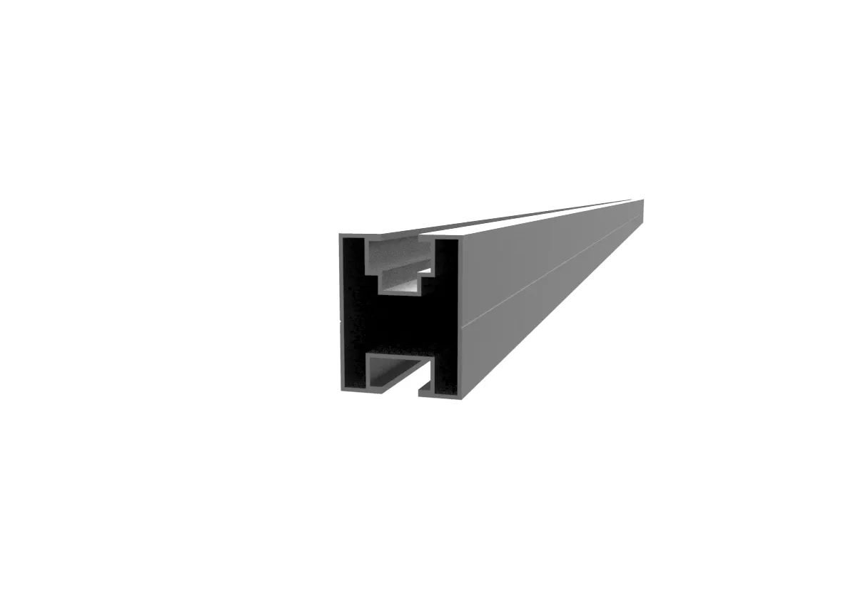 Aluminum Rails for PV Solar Panel Installation on Roof Ground Solar Mounting System