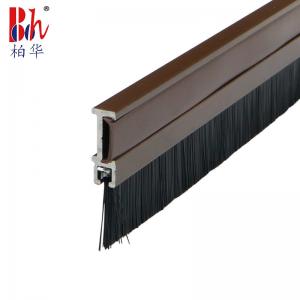 China Aluminium Alloy Door Bottom Sweep With Brush on sale