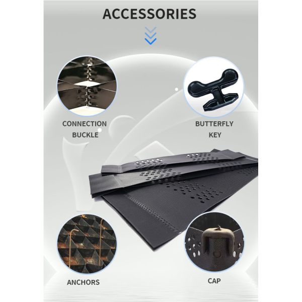 HDPE Honeycomb Grid Erosion Control Geocell Retaining Wall Stabilizer For Driveway Gravel