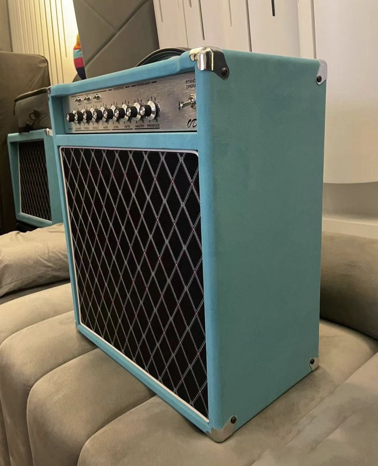 Custom Grand Amplifier ODR Overdrive Special Reverb Combo in White Color 20W JJ 12ax7/3, EL84/2 Effect Loop Dumble Style