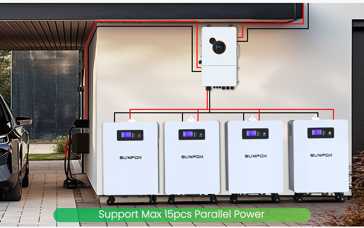 Microgrid Energy Hub 25.6V 300Ah LiFePO4 Bank Scalable To 61.44kWh 8 Units