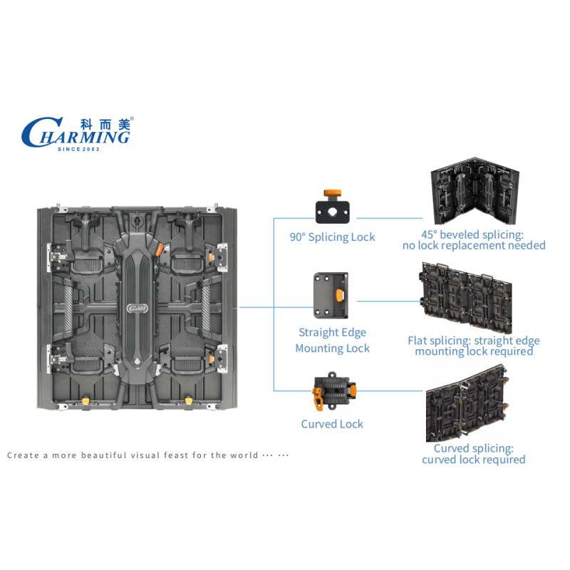 CH-H Series 3.91 Outdoor LED Cabinet with 7680Hz Refresh and Tool Free Module Release
