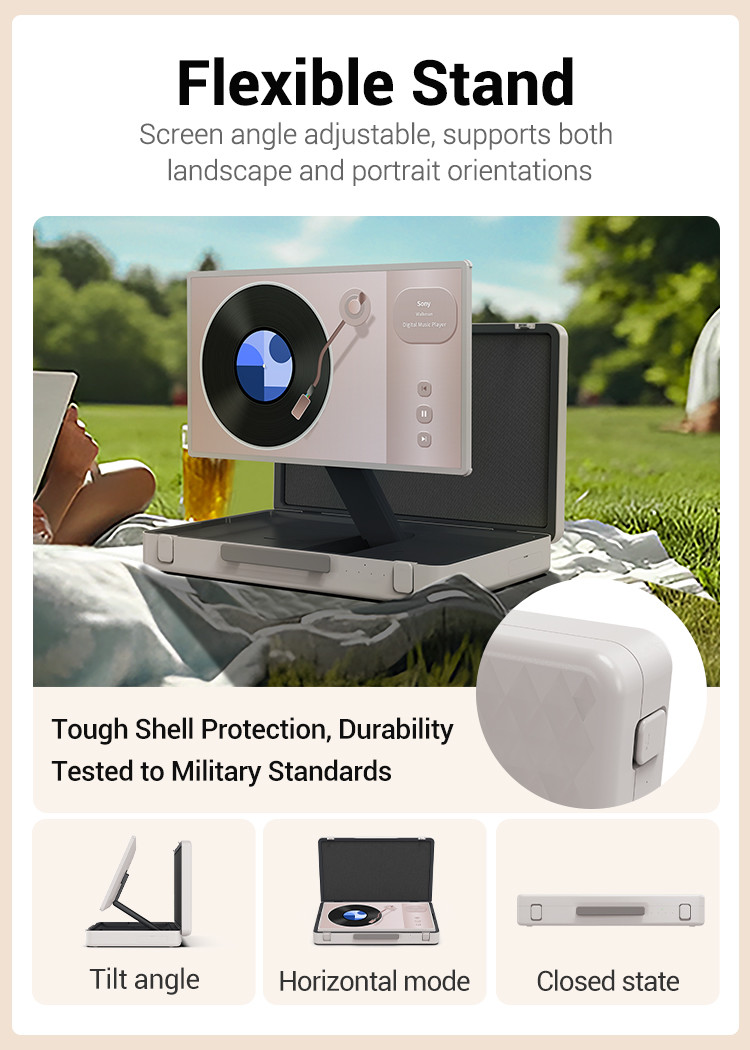 ELC PackGo Smart Tv Wifi Bluetooth 5.2 Smart Tv Portable Two Speakers Android Tablet