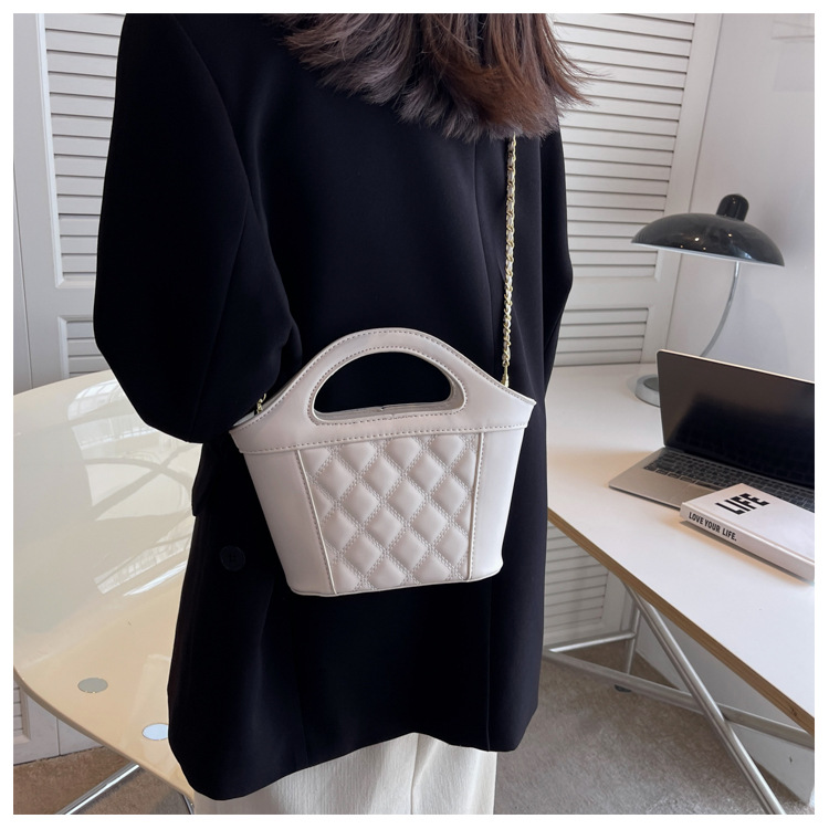 Mini Bucket Bag Purses PU Leather Small Handbag for Women Single Shoulder Ladies Hand Bags