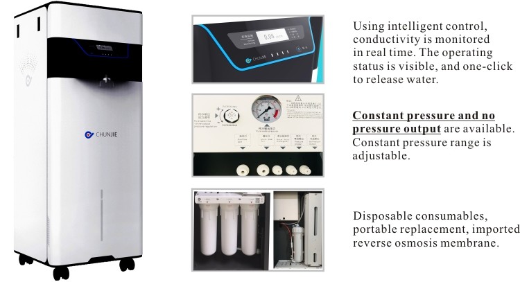 Customized 40L/H Lab Water Deionizer Ultrapure Water Machine