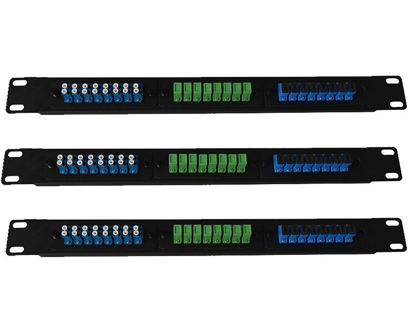 1RU Rack Mount Fiber Enclosure Loaded Fiber Optic Distribution Frame LGX