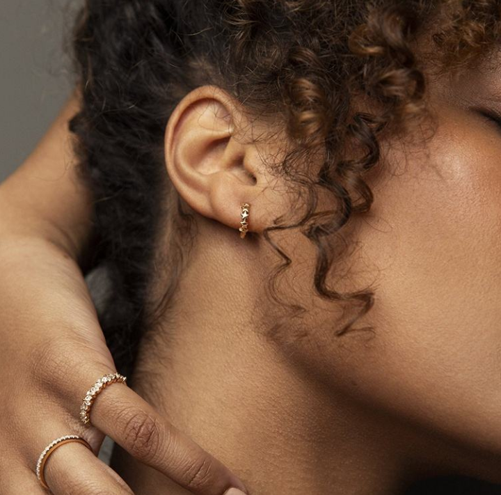 925 Sterling Silver Star Huggie Earrings for Women Fashion Jewelry