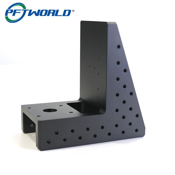 Medical Brackets Black Sandblasting Anodizing Aluminum Parts CNC Milling