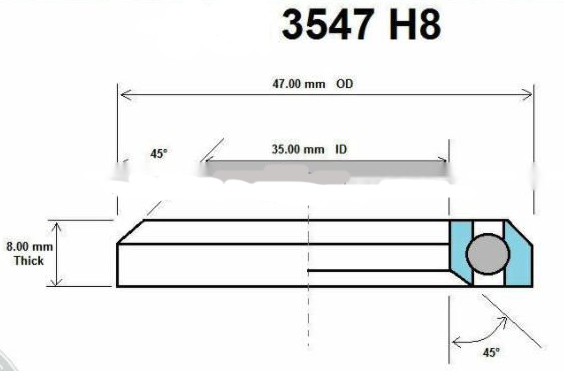 3547H8 Bicycle Headset Bearing Size 35x47x8mm