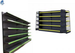 China Multifunction Grocery Store Shelving Systems , Dustproof Readymade Showroom Racks on sale