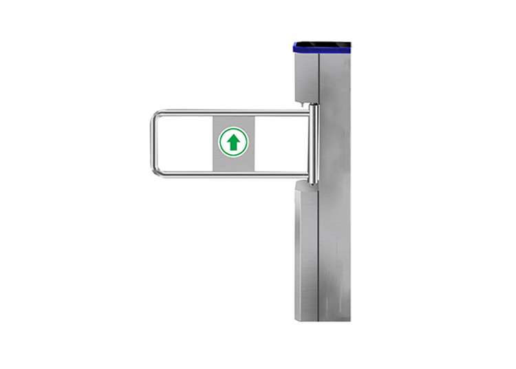 RS485 LED Indicator 900mm Lane SS304 Swing Arm Barrier
