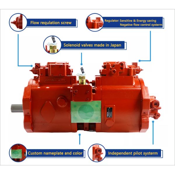 DH300-5 Excavator Parts KPM Hydraulic Main Pumps K3V140DT-HNOV KAWASAKL Hydraulic Piston Pump K3V140DT