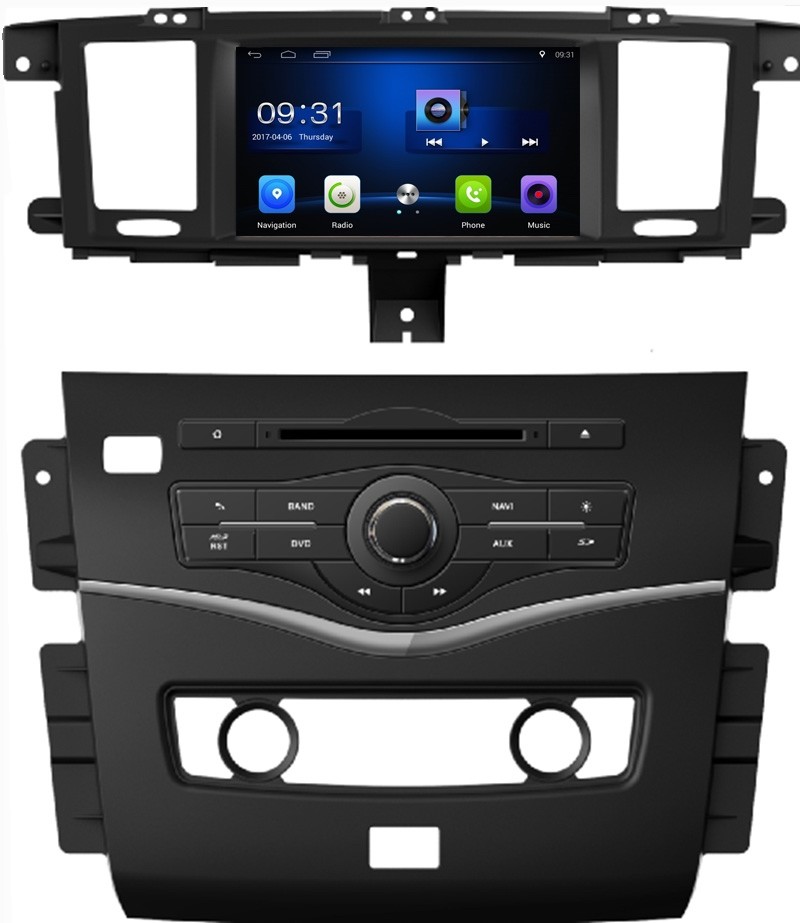 Ouchuangbo car radio stereo 8 inch android 6.0 for Nissan Patrol 2015 with gps navi bluetooth steering wheel control