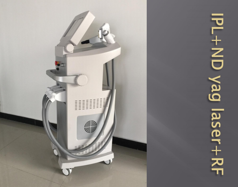 IPL+RF+Nd yag laser for tattoo removal+ Black doll machine