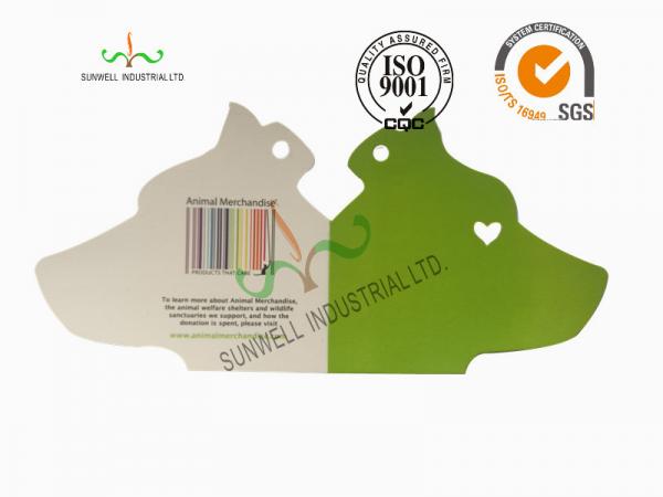 Cheap Laser / Straight Cut Design Clothing Hang Tags Foldable Eco Friendly for sale