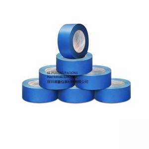 Quality 3M RoHS Masking Adhesive Tape With UV Resistant Crepe Paper , Blue Heat Resistant Masking Tape wholesale