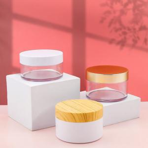 China Biodegradable Plastic PET Jar Empty Airless Cream Jar Vacuum Bottle on sale