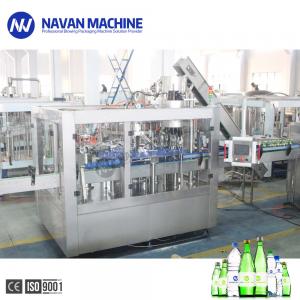 China Monoblock 200-2000ml Glass Bottle Soda Water Carbonated Drink Filling Machine on sale