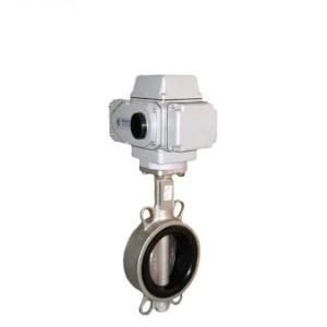 DIN Casting Electric Control Butterfly Valve Stainless Steel Wafer Butterfly