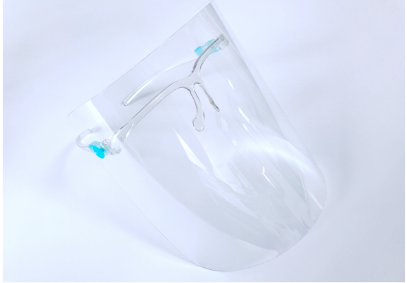 New Arrival Full Cover Protective Face Sheild PET Transperent With Glasses Frame