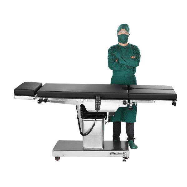 300mm Sliding Orthopedic Operating Table Electric Hand Control With Black Memory Foam